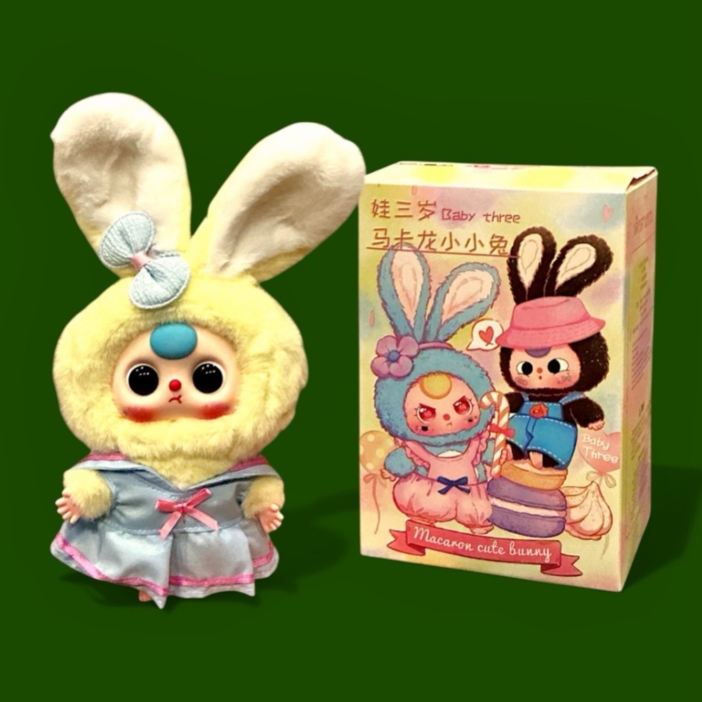 Baby Three Macaron Rabbit Stuffed Blind Box